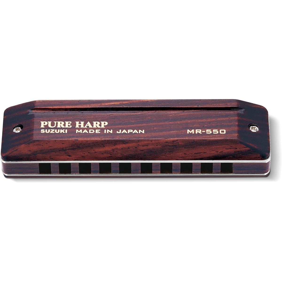 SUZUKI 10-hole harmonica PURE HARP MR-550 E key
