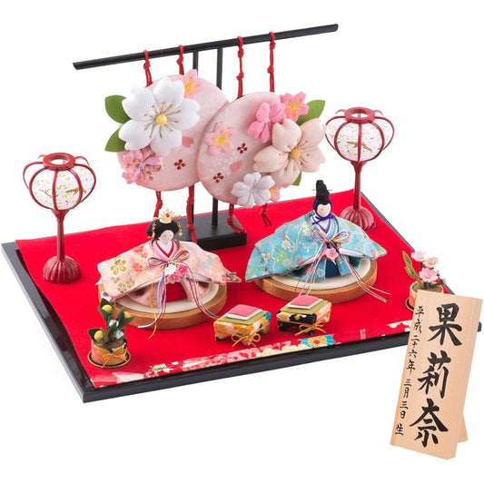 Hina Doll Small Shop Original Wooden Tag L Spring Flower Hina Ryukodo Authorized Shop