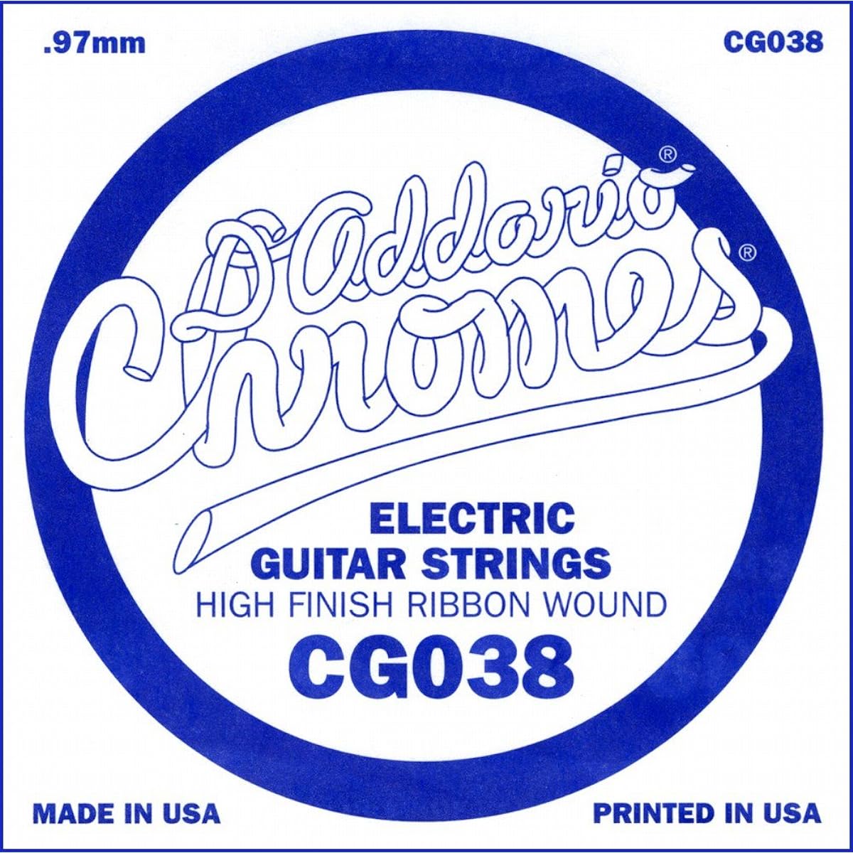D'Addario Electric Guitar Rose Strings Flat Wound .065 CG065 Set of 10 [Domestic Genuine Product]