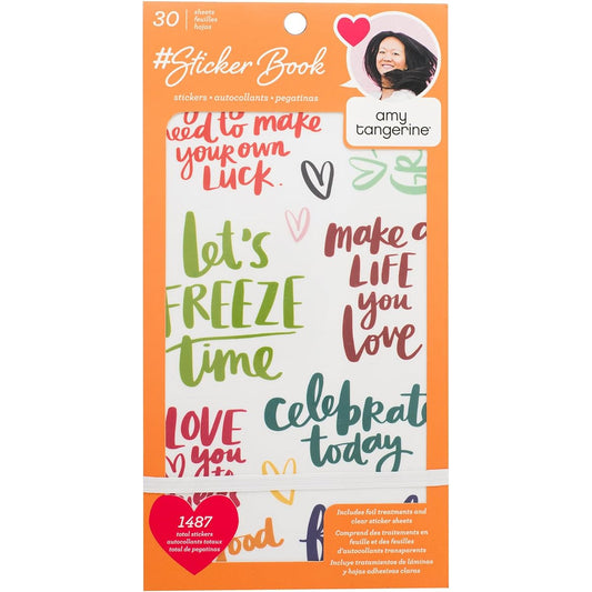 American Crafts Book Stickers and Bling - Amy Tangerine - Gold Foil - 30 Sheets 344862
