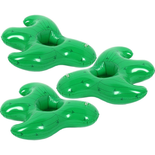 3 Pack Inflatable Drink Holders Drink Pool Floats Cup Holders for Summer Pool Party in Various Shapes