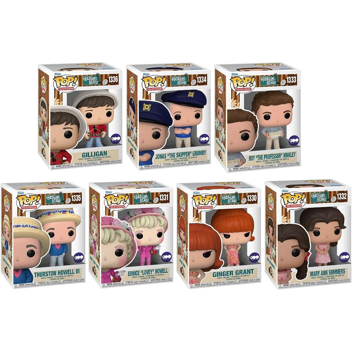 Funko Gilligan's Island Pop! TV Complete Set (7)