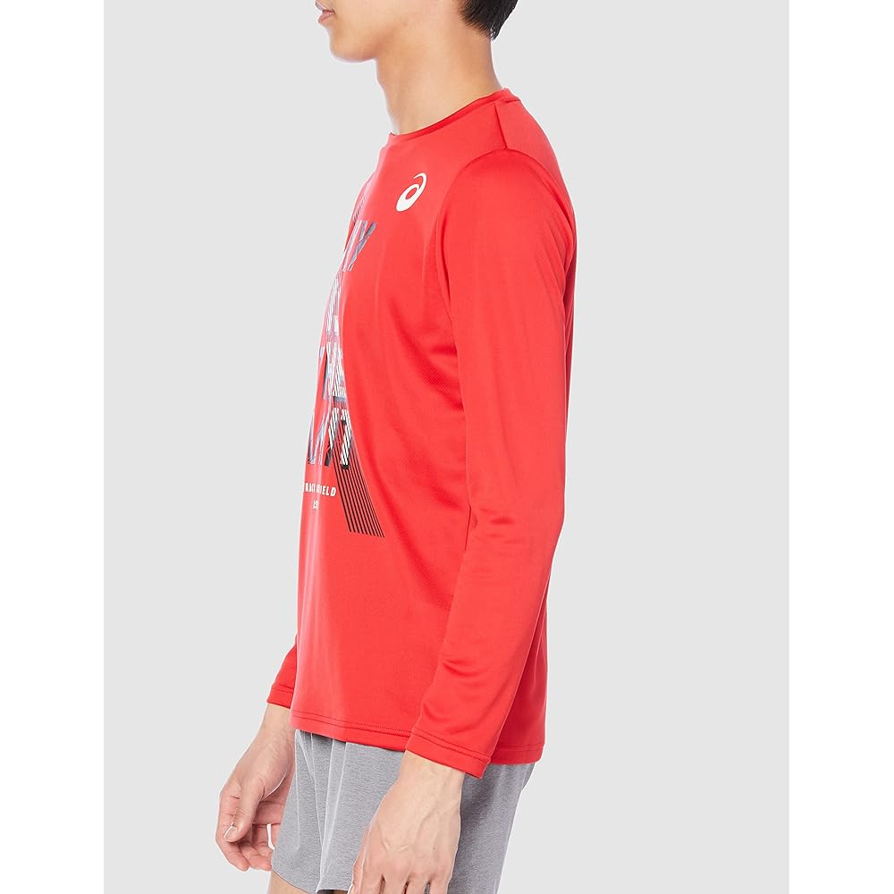[ASICS] Track and Field Wear Printed Long Sleeve Shirt 2091A450 Men's