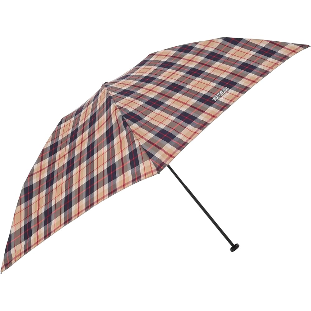 Moonbat [McIntosh Philosophy] Umbrella Folding Umbrella Ultra Light Barberella Check 10961 10968 11075 Blue