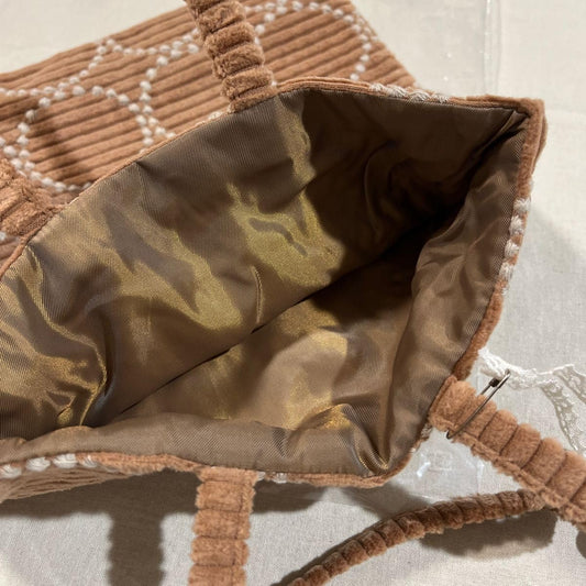 Mina Perhonen Tambourine Toast Bag Brown Corduroy
