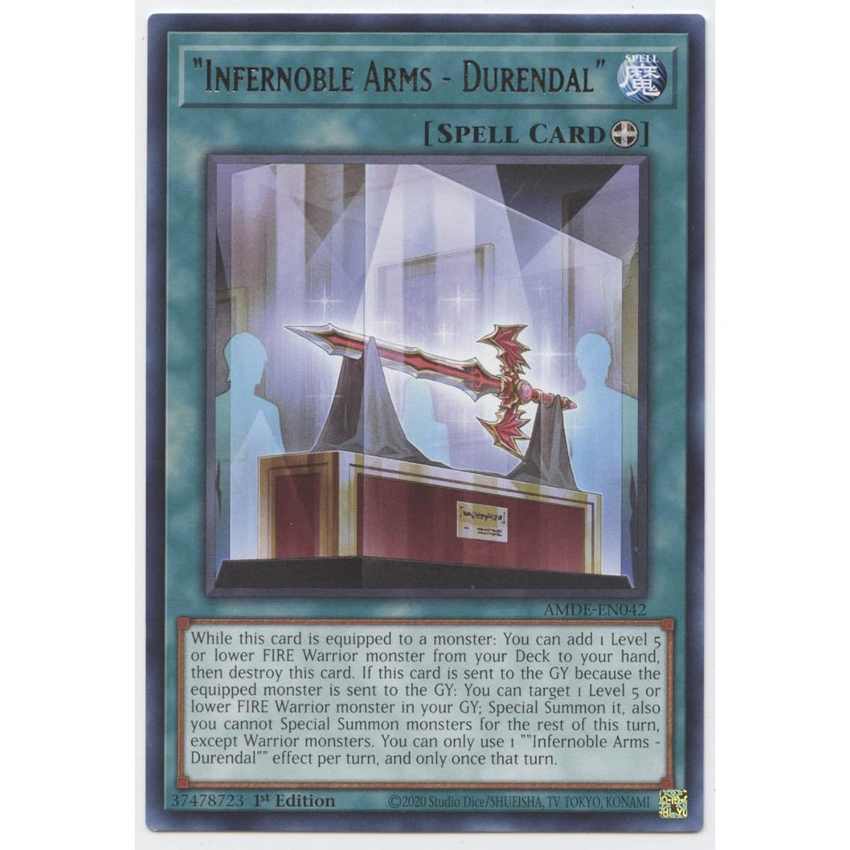 Infernoble Arms - Durendar - AMDE-EN042 - Rare - 1st Edition.
