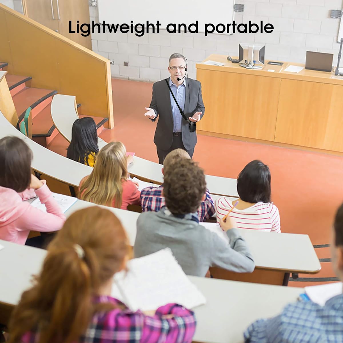 Recbot Audio Amplifier Educational Mini Audio Amplifier Microphone Headset Meets Professional Needs for Teachers, Conferences, Meetings, Lecturers, Fitness, Elderly, Yoga, etc.