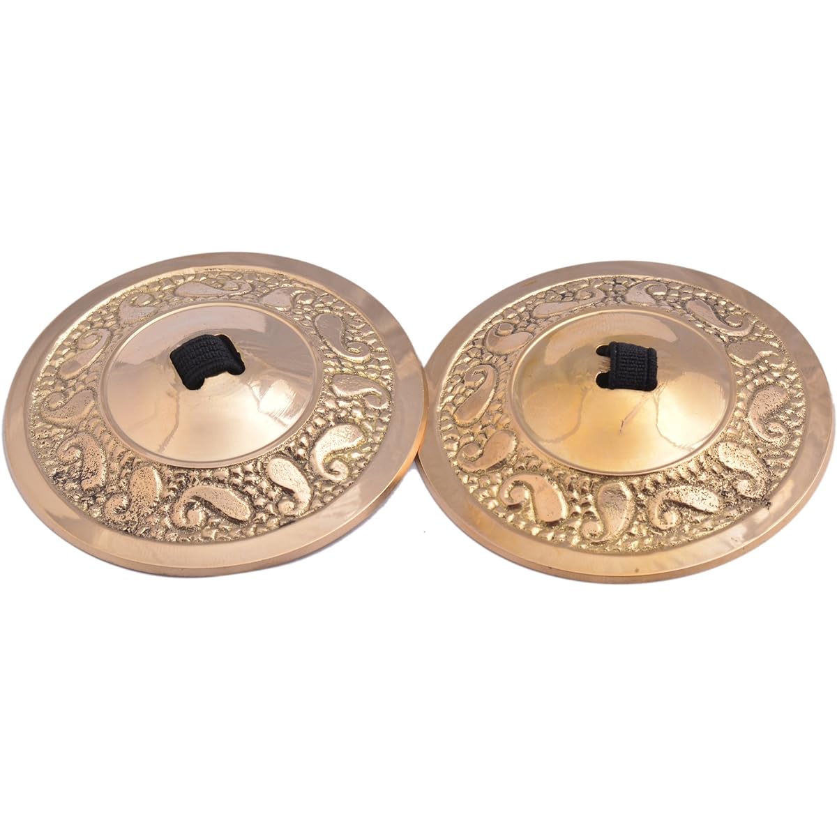 Wevez Women's 2 Pairs / 4 Pieces American Belly Dance Finger Jill/Sagatsu/Cymbal One Size Golden
