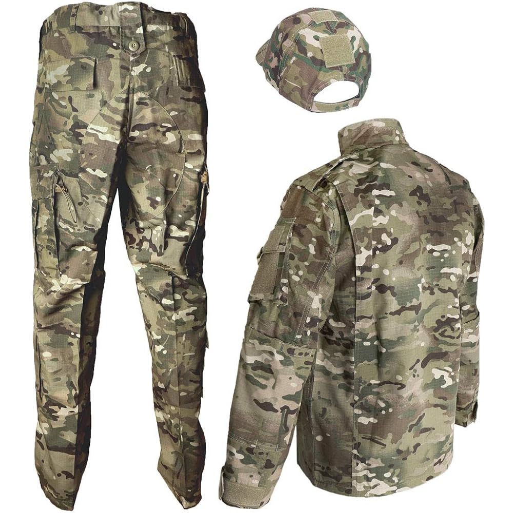 Camouflage top and bottom/baseball cap set Multicam US size S bdu-cm06-S [parallel import goods]