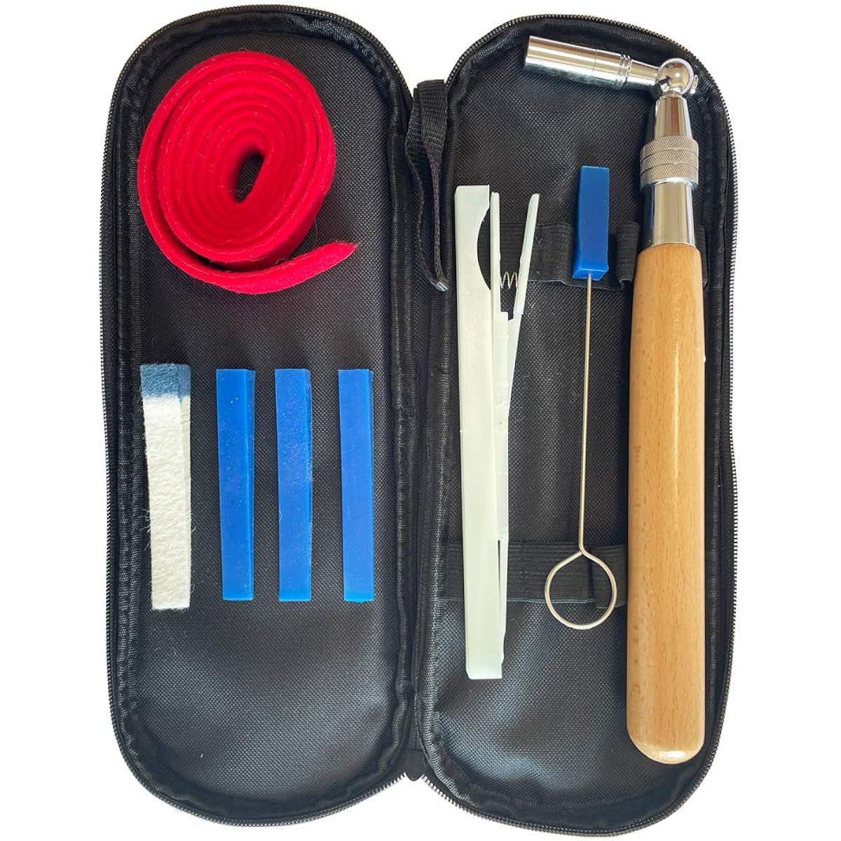 LUVAY Luvay Piano Tuning Kit Tools (10 Items) Professional Hammer/Lever, (Felt) Mute, Fork