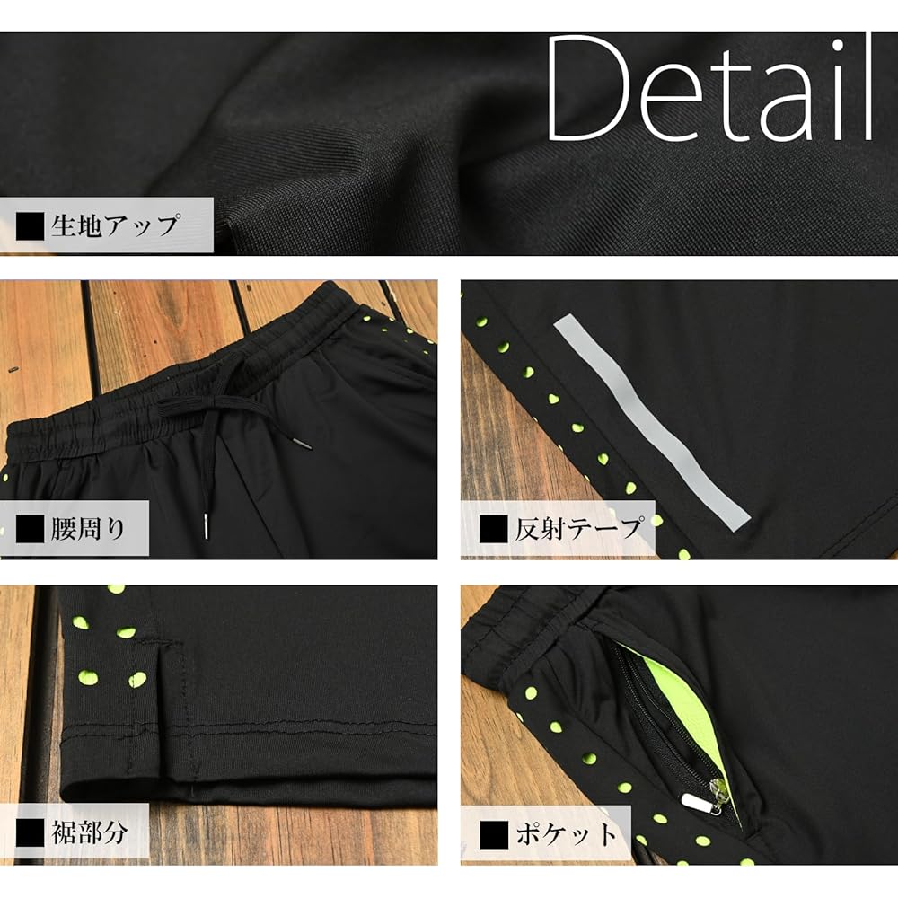 [JANJAMCOLLECTION] Large Size Women's Bottoms Half Pants Half Length Elastic Waist Punching Dot Sportswear Gym Fitness