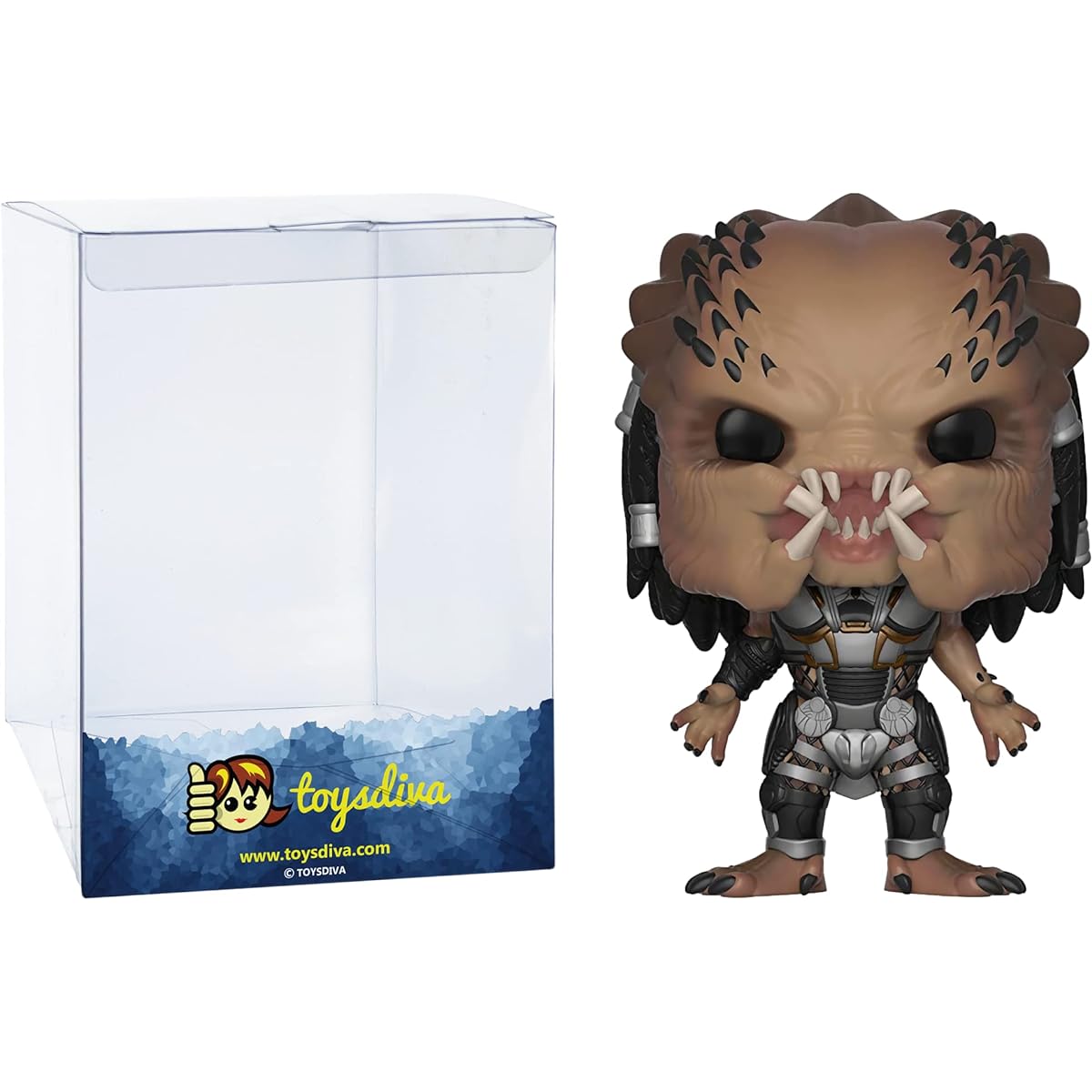 Fugitive Predator (Chase): P o p ! Movie Vinyl Figure Bundle with One Compatible "ToysDiva" Graphic Protector (620-31299 - B/A)