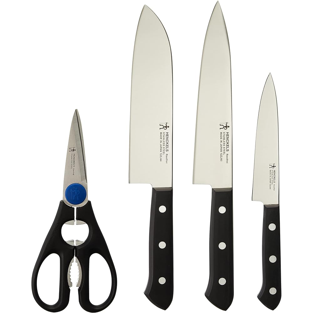 Henckels "Lost Fly Self-Sharpening Knife Block Set" Knife Set Knife Block Sharpener Sharpening [Authorized Japanese Product] 10081-000