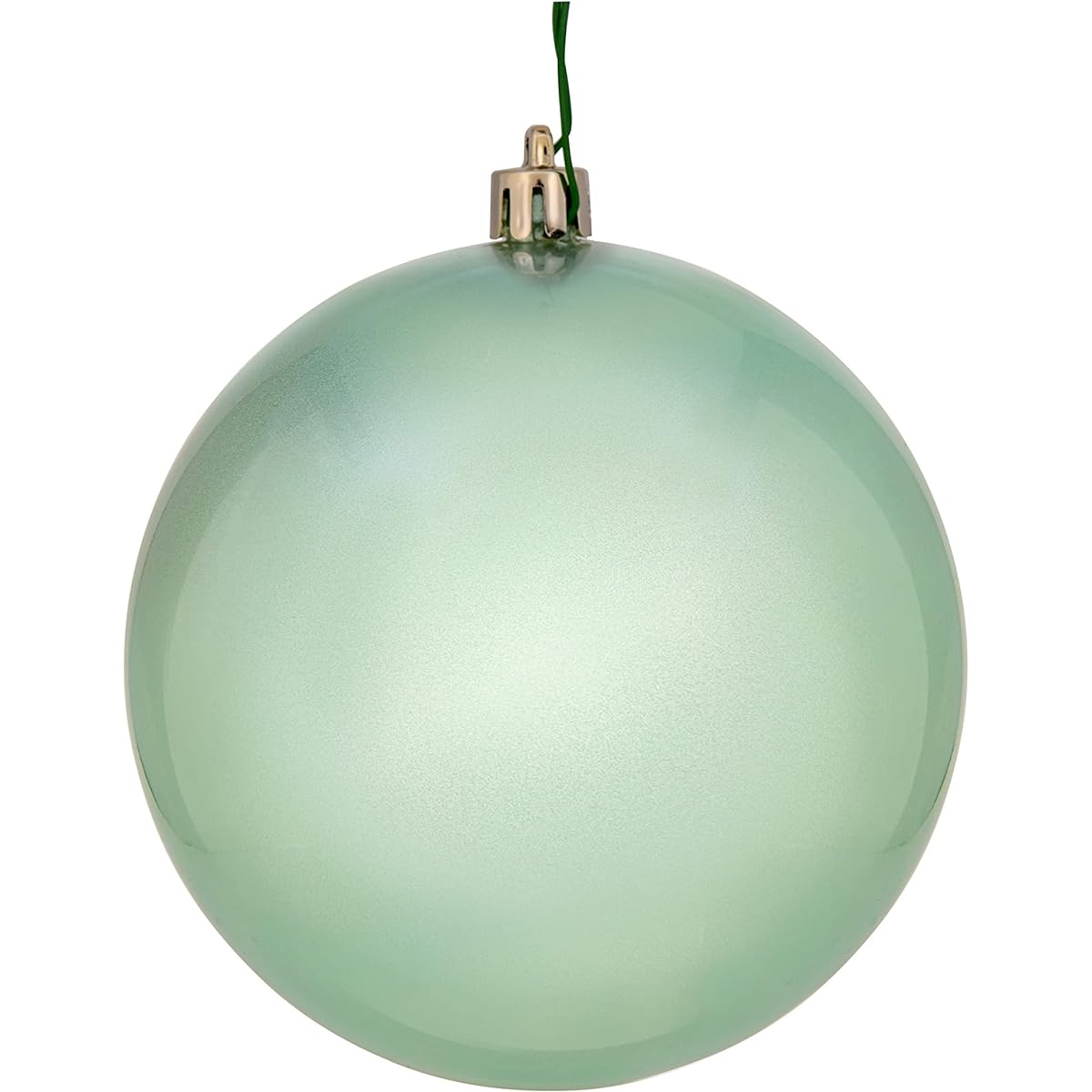 Vickerman 3" Frosty Mint Candy Ball Ornaments - 12 ornaments per pack.