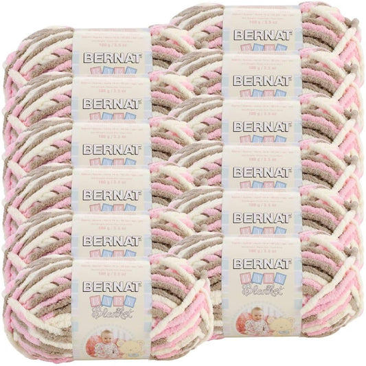 Bernat Baby Blanket Yarn - 12/pack Petunia 12 pack Petunia 12 pack