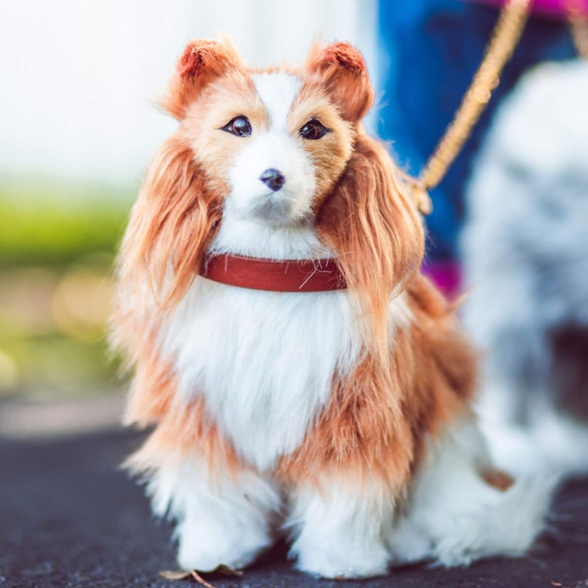 THE QUEEN'S TREASURES 18" Doll Pet Collie Puppy Collar Lead Accessories for American Girl Dolls