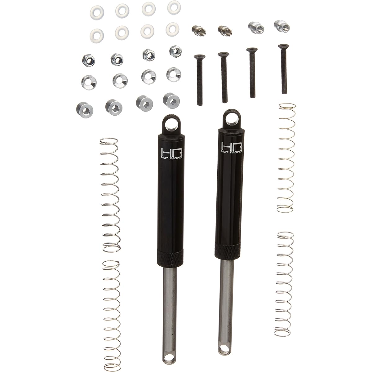 Black Internal Spring Air Shocks 120mm, TD120T01, AX10