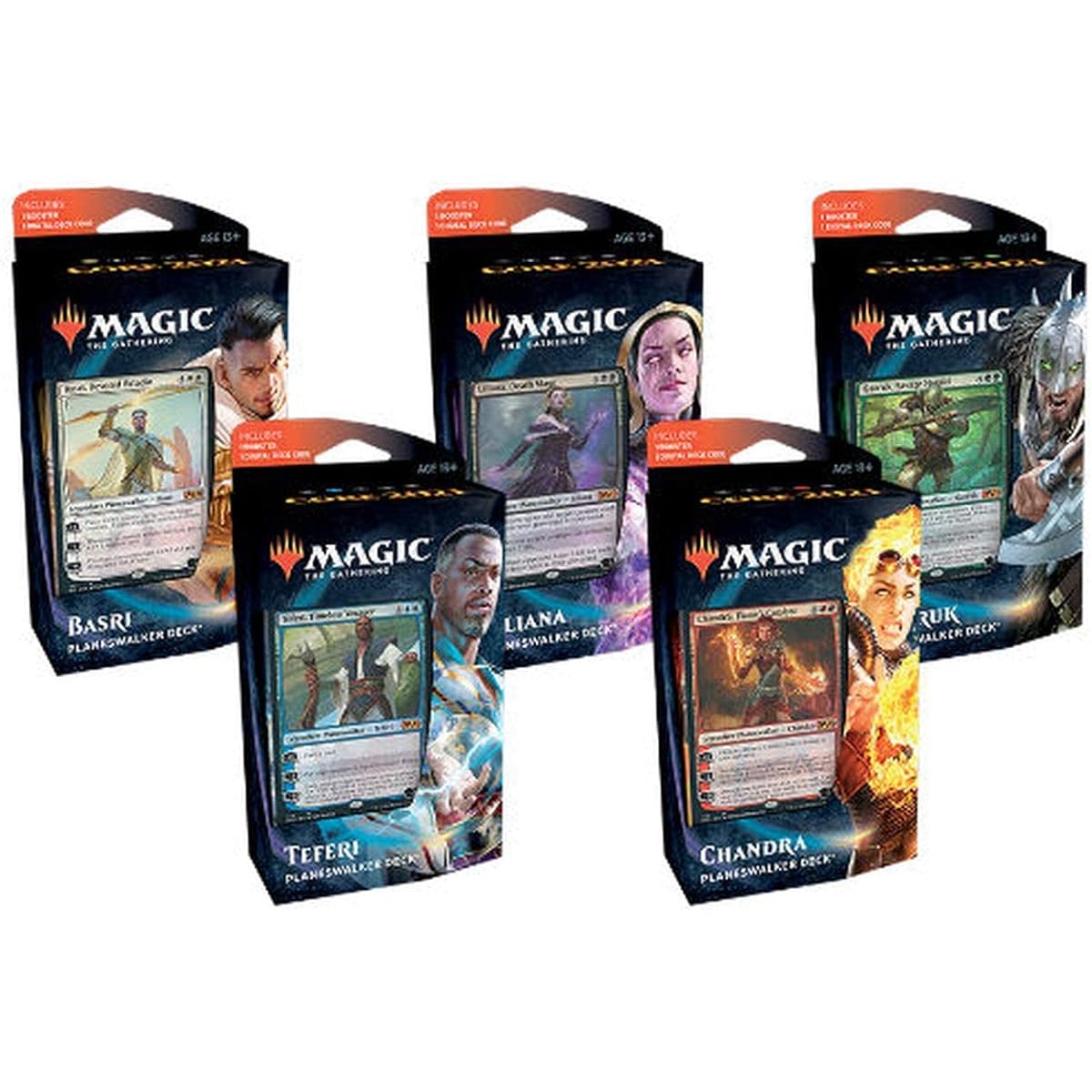 MTG Magic the Gathering Core Set 2021 M21 - All 5 Planeswalkers