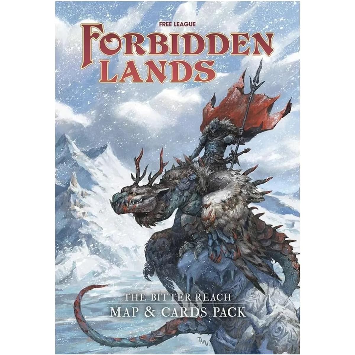 Free League Publishing Forbidden Lands Bitterreach Map & Card Pack (Forbidden Lands RPG Access)