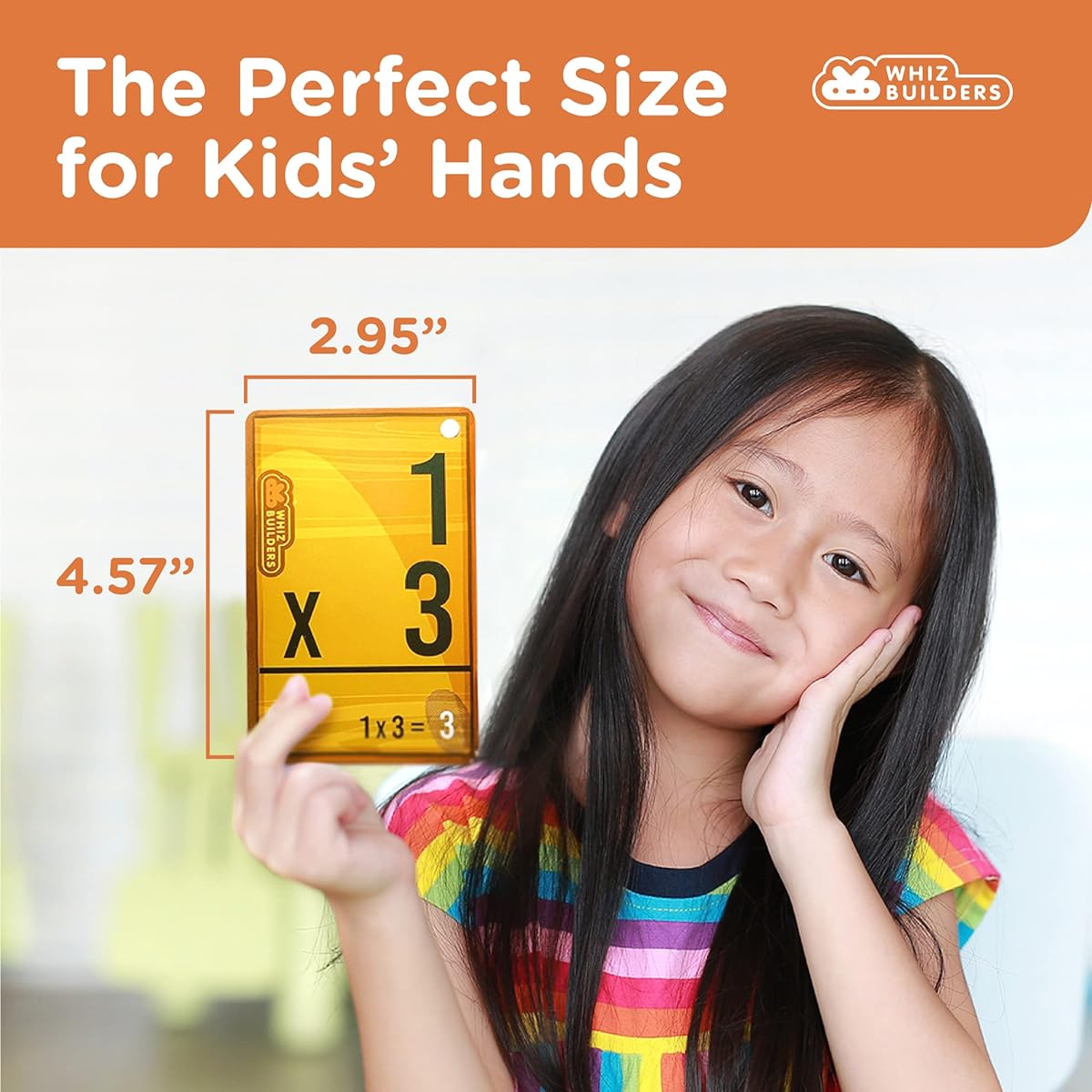 WhizBuilders 208 Math Flash Cards Addition Subtraction Flash Cards 0-20 Flash Cards Multiplication Division Flash Cards 4 Rings Ages 6+ Kindergarten 1st 2nd 3rd 4th 5th 6th Grade