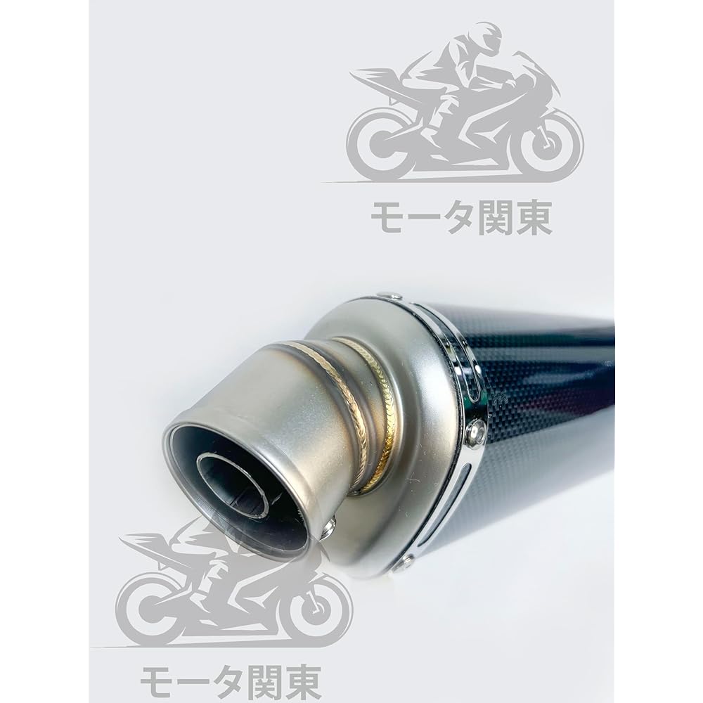 Motor Kanto Bike Slip-on Muffler Stainless Steel Titanium Silencer Exhaust Pipe Band Intermediate Pipe Included YAMAHA R25 R3 MT03 YZF-R25 MT-25 (Carbon Style)