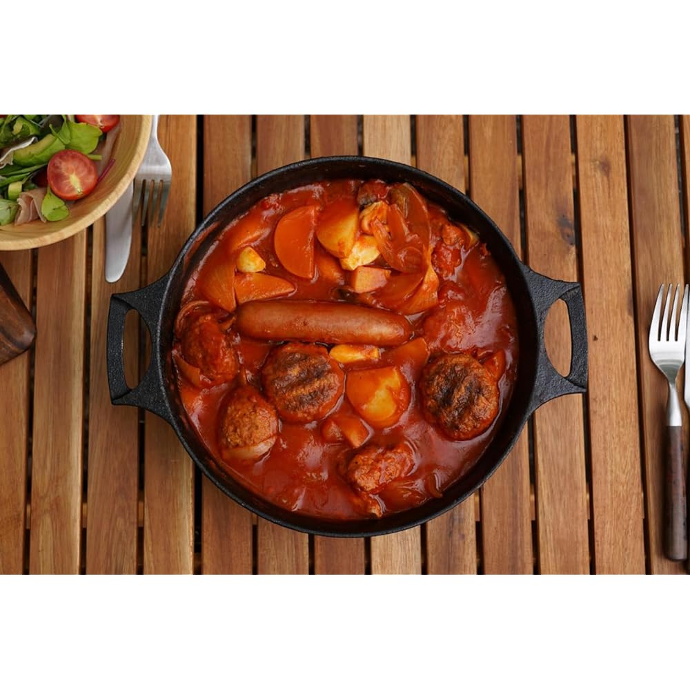 Ikenaga Iron Works Pot 24.5cm Made in Japan Compatible with IH Multi Size: Approx. Diameter 24.5 x Height 7.8cm