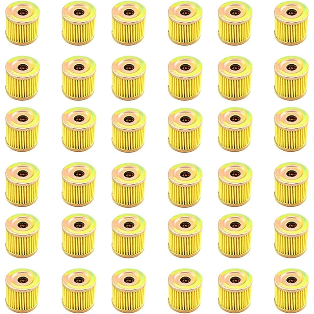 36 Pieces Motorcycle Oil Filter Compatible LT-Z90 K7, K8, K9 Quadsport 07-09 LT185 E, F, G, H 84-87 DF9.9 / 9.9A 96-10 DF15 96-10