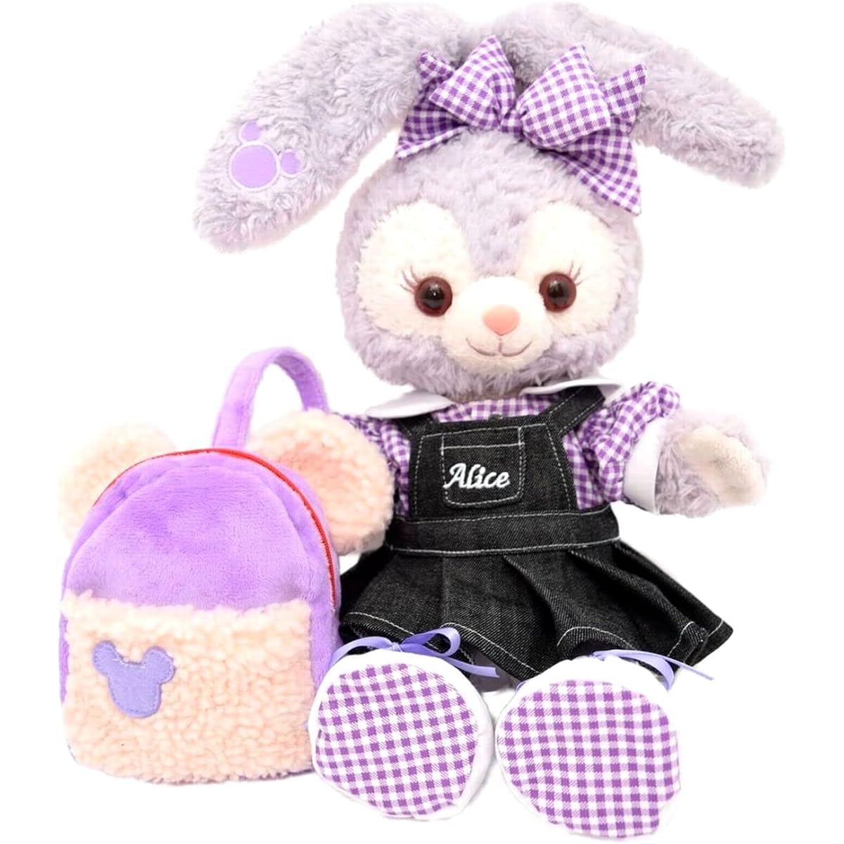 [Teddy Bear Mail Order Alice] Clothes, Changeable Costume, Denim Overalls with Fluffy Backpack, No Body, For S Size