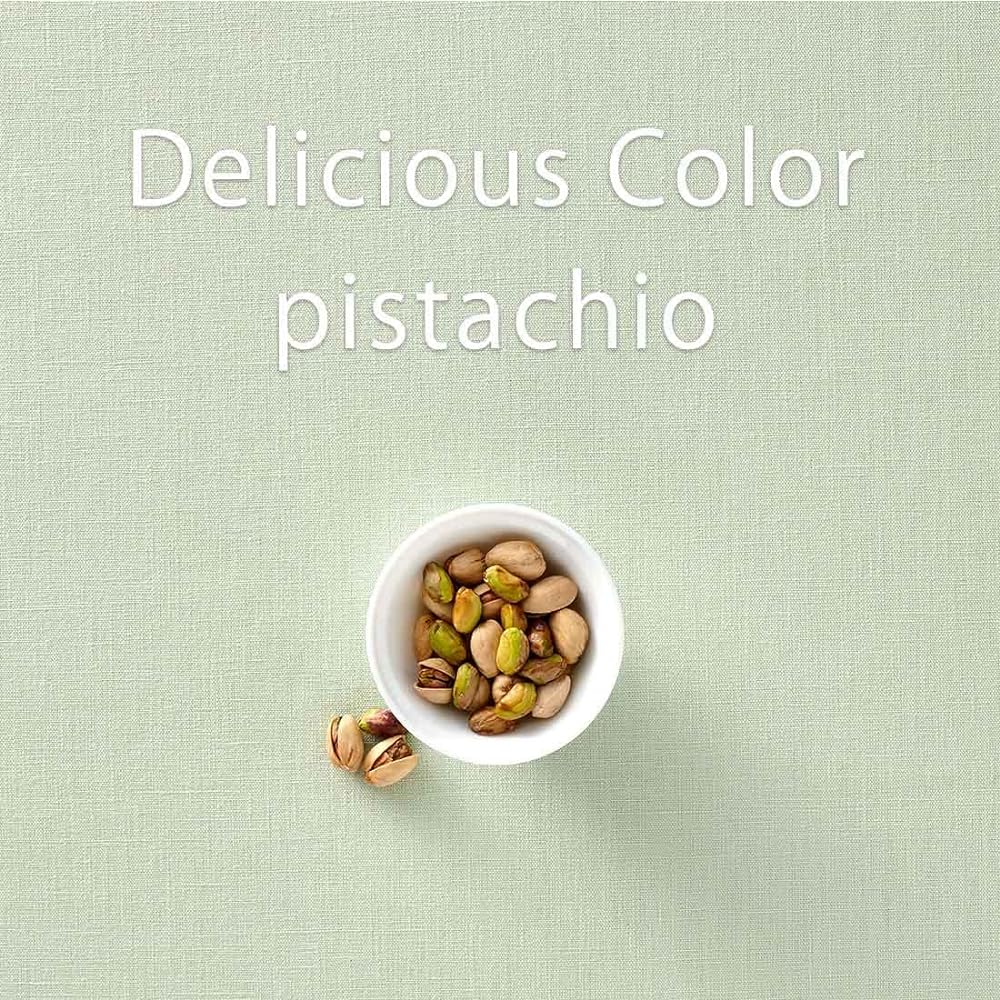 Blooming Nakanishi Table Cloth Delicious Color (Pistachio (Light Green) / 130 x 170cm) For 4 People, Water Repellent, Rectangular, Plain, Machine Washable (Water Repellent Finished/Made in Japan) 400170-0001-13
