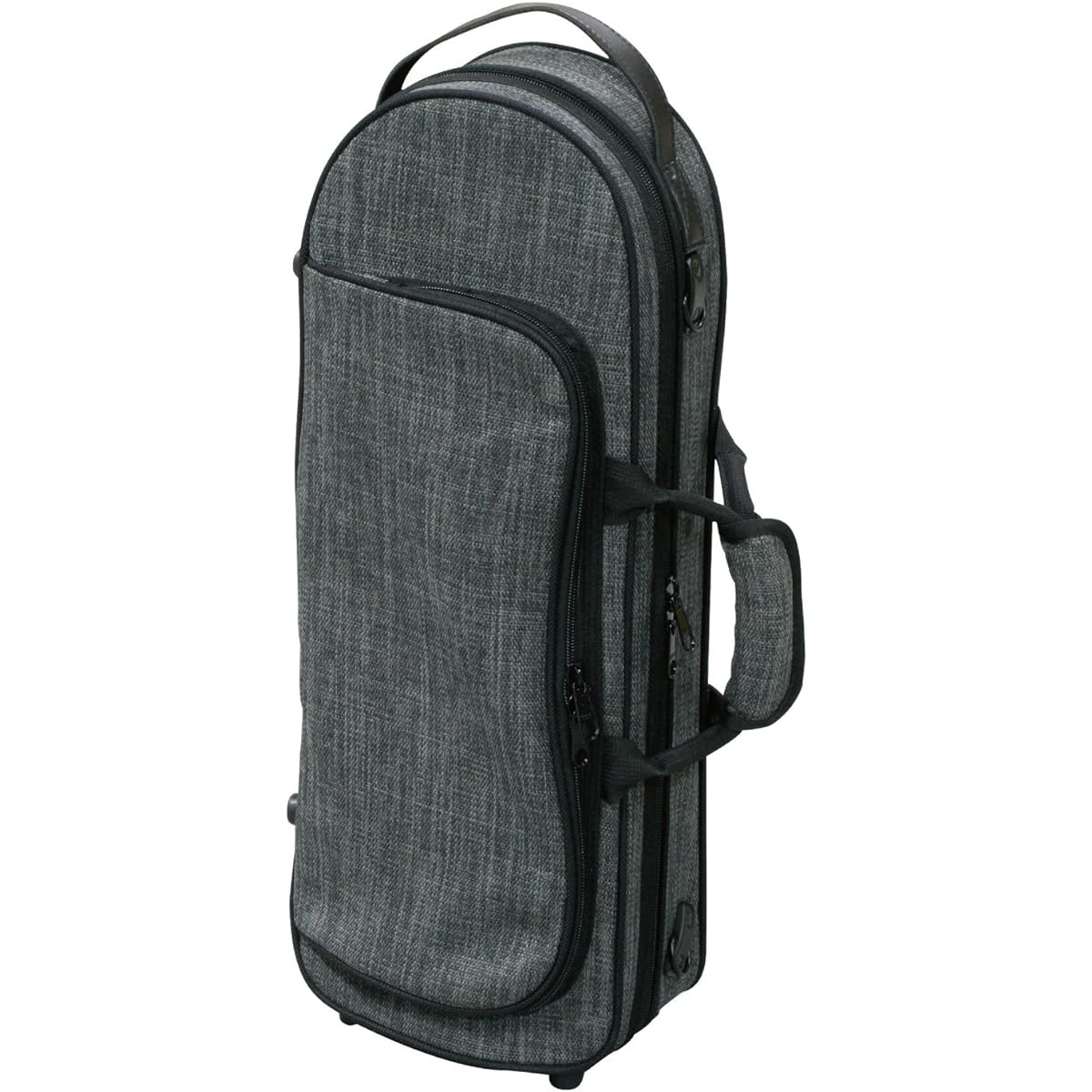 Kikutani Trumpet lightweight case that can be used as a backpack Tweed fabric TR-Tweed Gray