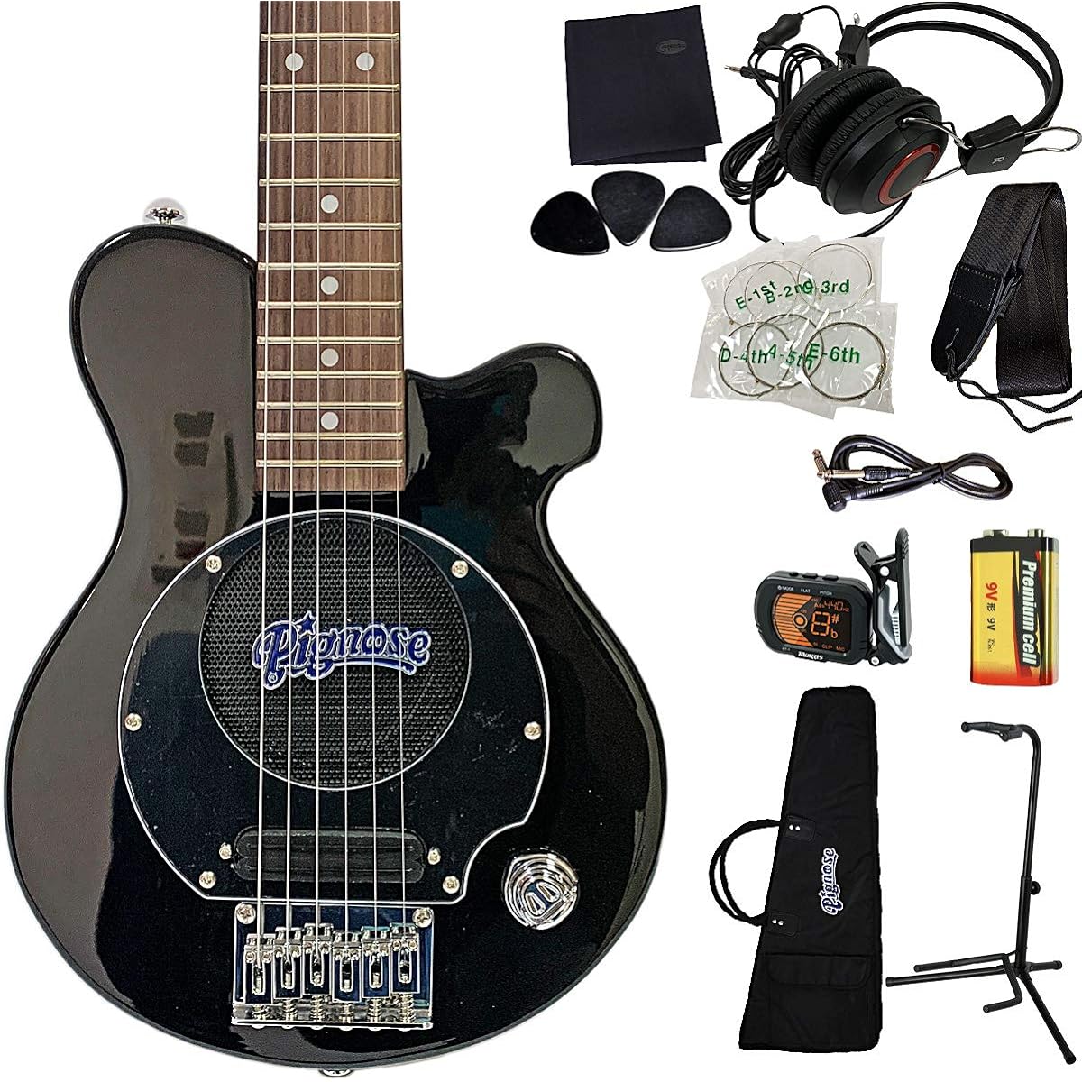 PIGNOSE PGG-200BK Beginner's Enrichment 11-piece Set Pignose Black