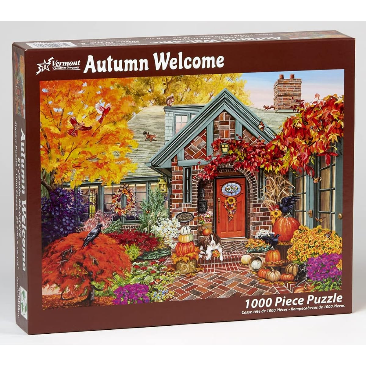 Vermont Christmas Company Autumn Welcome Jigsaw Puzzle 1000 Pieces