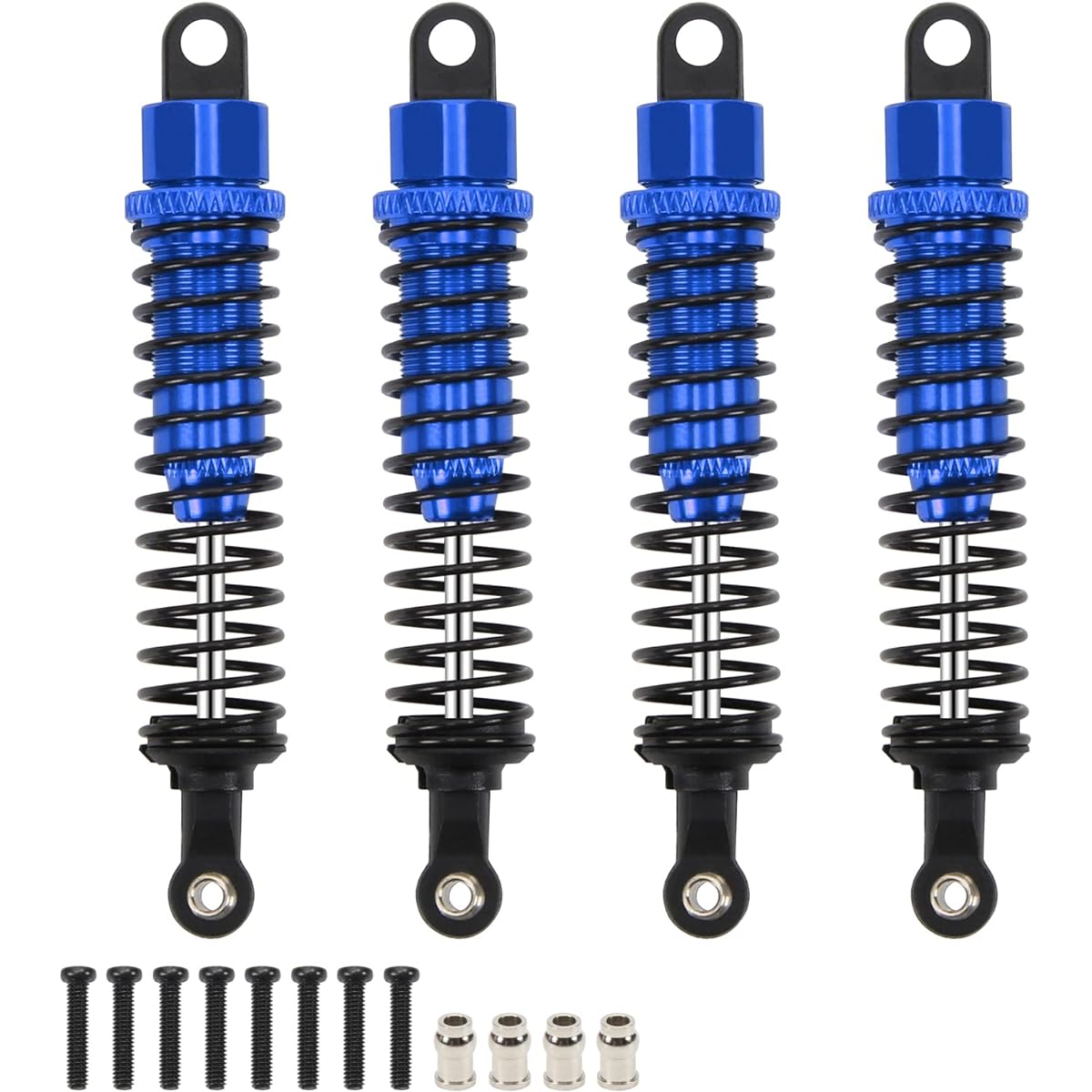 RCAWD Shock Absorber 1/16 BEZGAR&LAEGENDARY Upgrade 80mm Aluminum Parts Front & Rear RC Shock Damper Blue