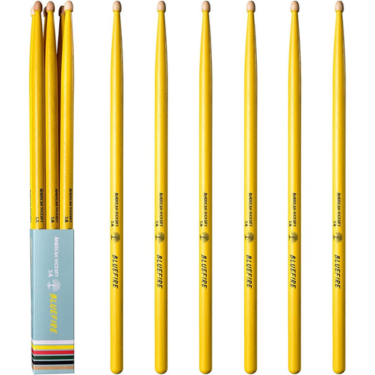 5A Drumsticks Hickory Wooden Drumsticks with Acorn Tips for Acoustic or Electronic Drums Weight 6 Pieces/3 Pairs