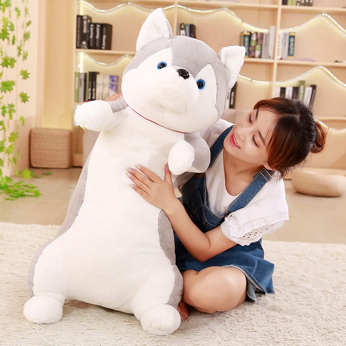 Wan-ta Sleeping Plush Toy Shiba Inu Big Size Dog Plush Toy Dog Wan-ta Body Pillow (Gray, 100cm)