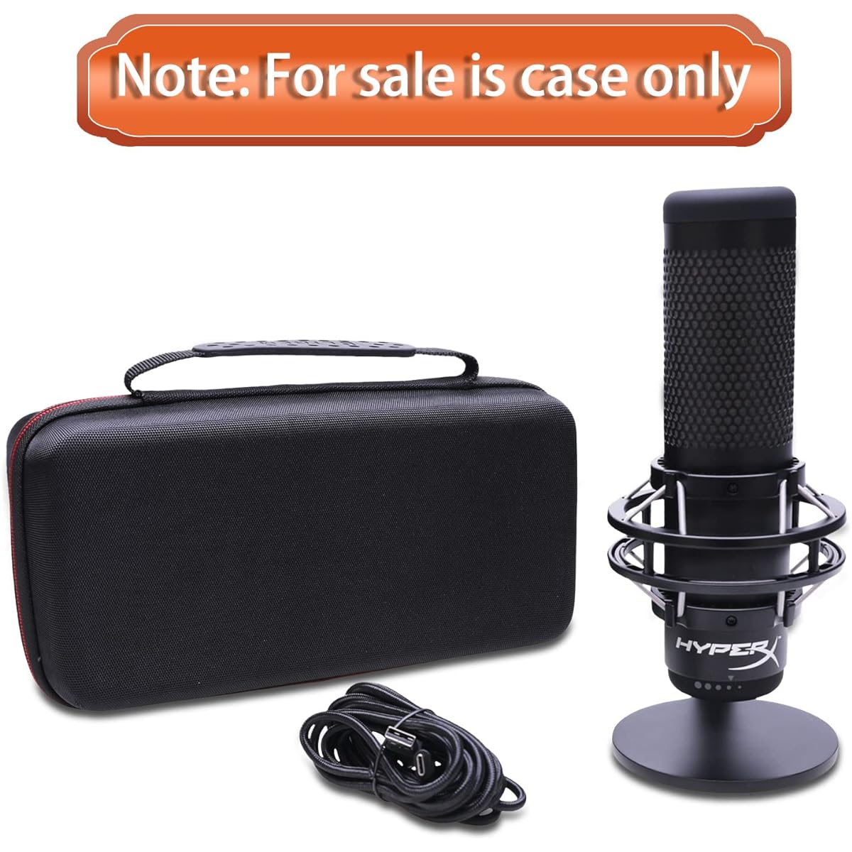 LTGEM Hard Case for HyperX QuadCast/QuadCast S Condenser Microphone (Inside: 10.5"x5.1"x5.1")