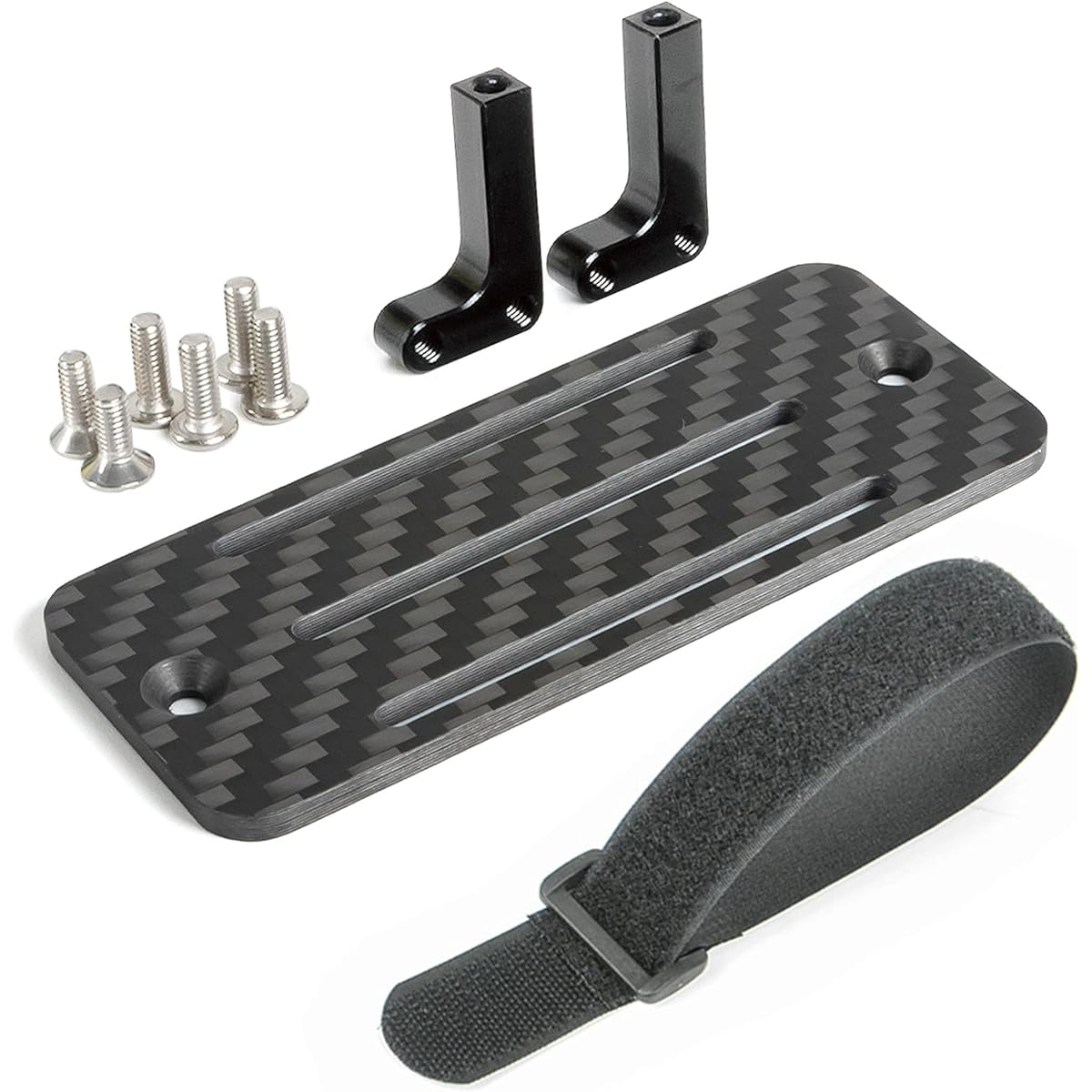 Carbon Fiber Battery Tray ESC Receiver Mount for 1/10 SCX10 RC Crawler Cheetah Rig LCG Chassis Lower Center of Gravity Rail