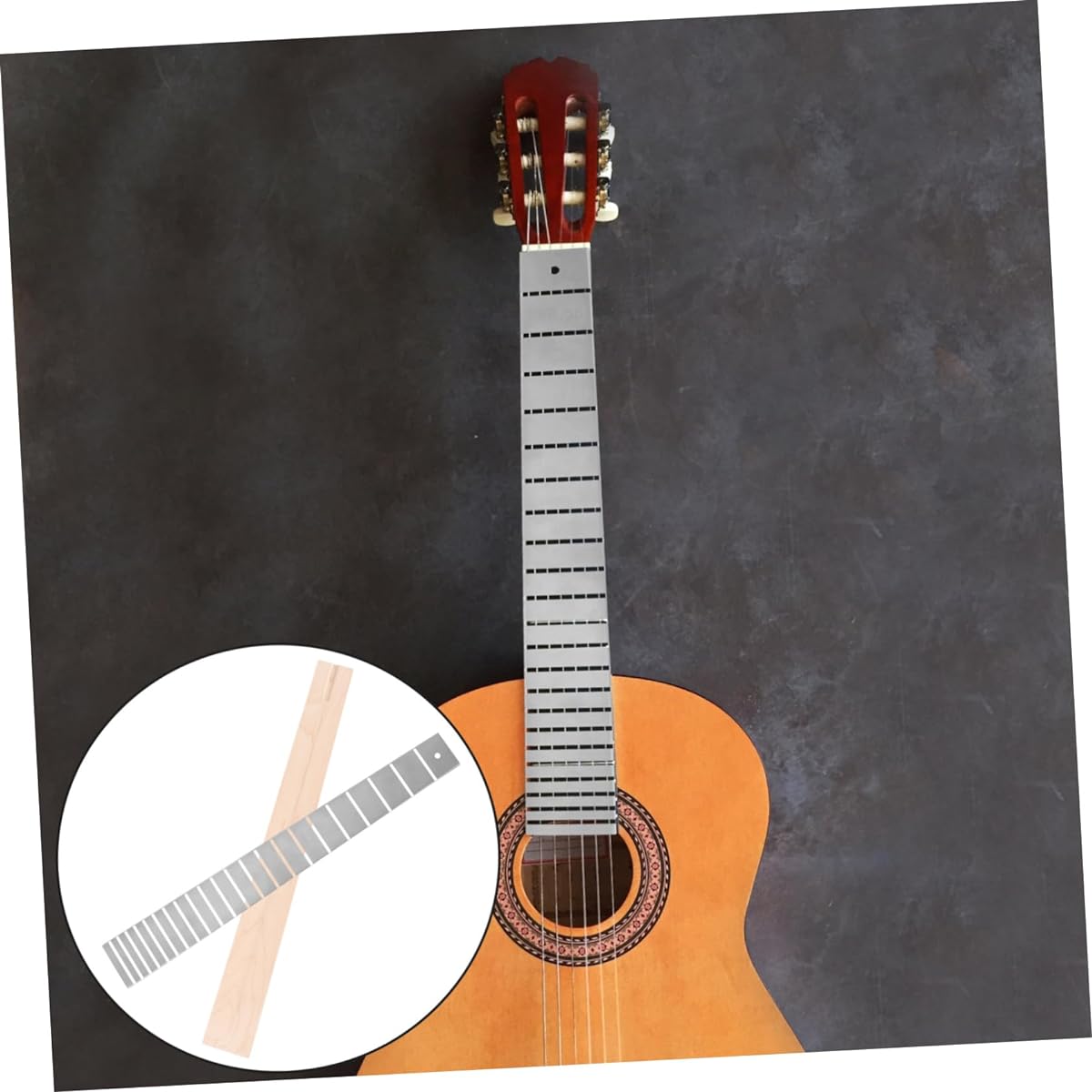 VICASKY 4 Guitar Cover Guitar Finger Fretboard Cover Guitar Parts Guitar Accessories Portable Aluminum Plate Cover