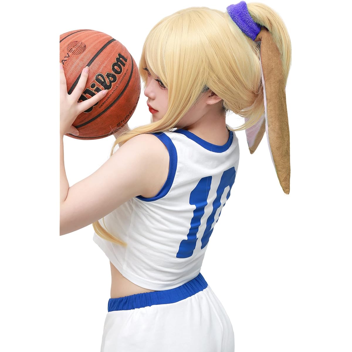 C-ZOFEK Lola Bunny Headband Ears Cute Cosplay Accessories for Women