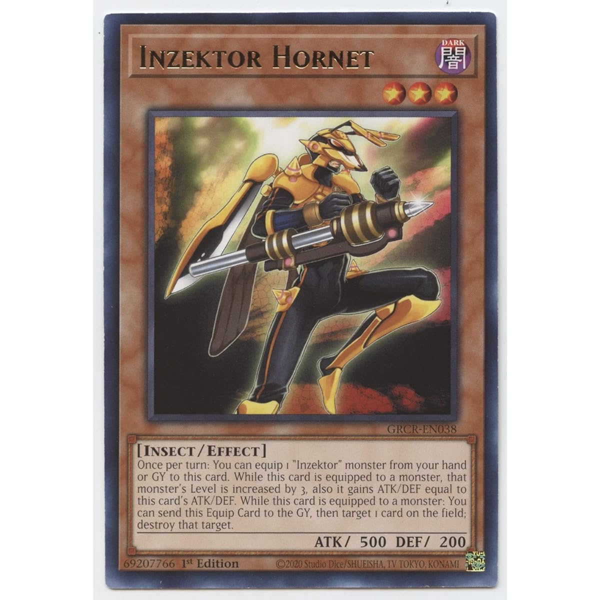 Inzektor Hornet - GRCR-EN038 - Rare - 1st Edition