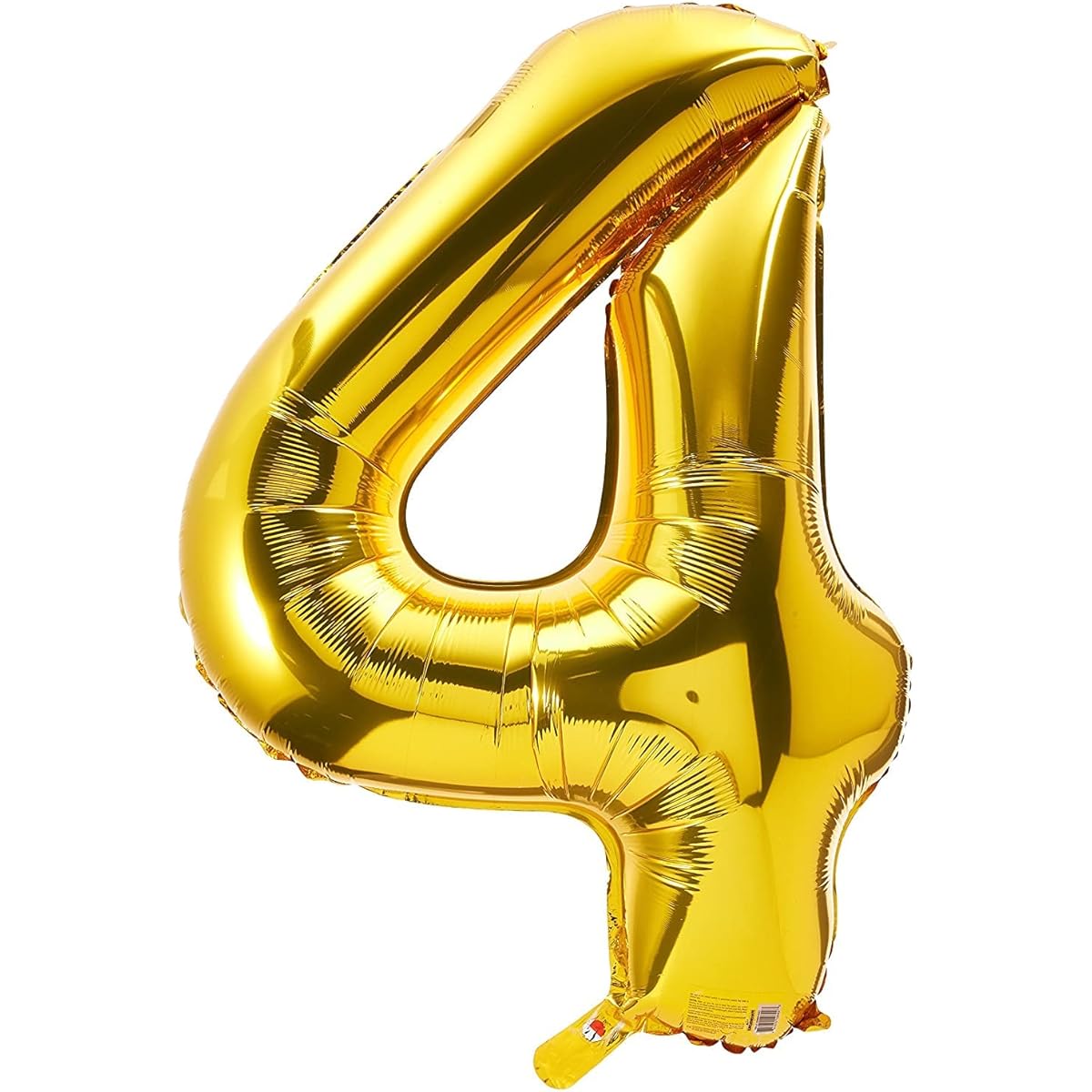 Gold Jumbo Number 4 (Four) 90cm