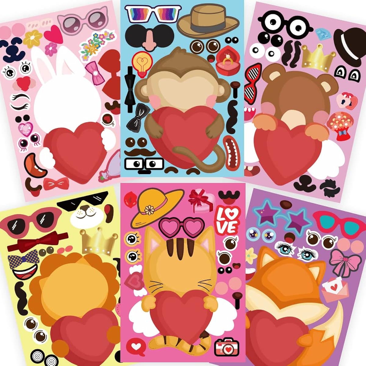 Valentine's Day face stickers (Valentine's Day)