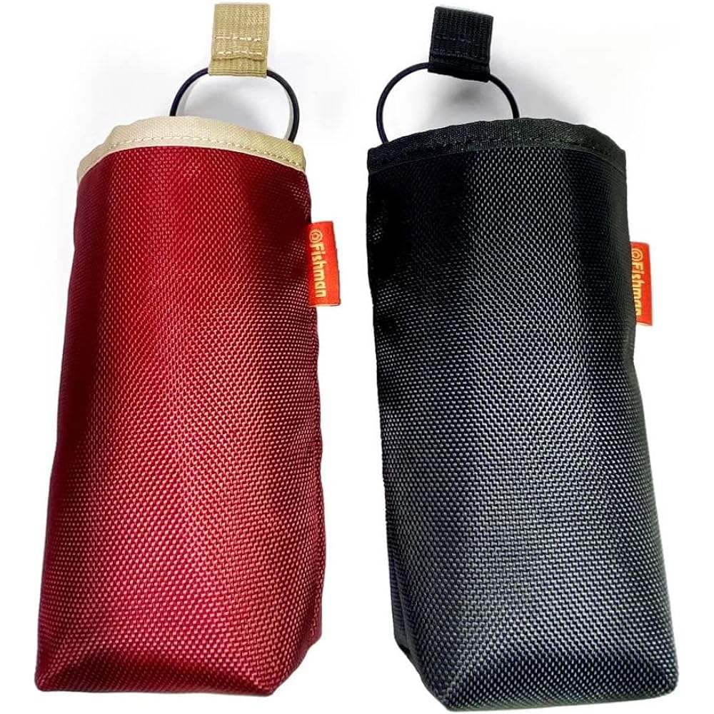 FISHMAN BT-005 Drink Holder Red/Khaki Width 7cm x Height 16cm x Depth 6.5cm