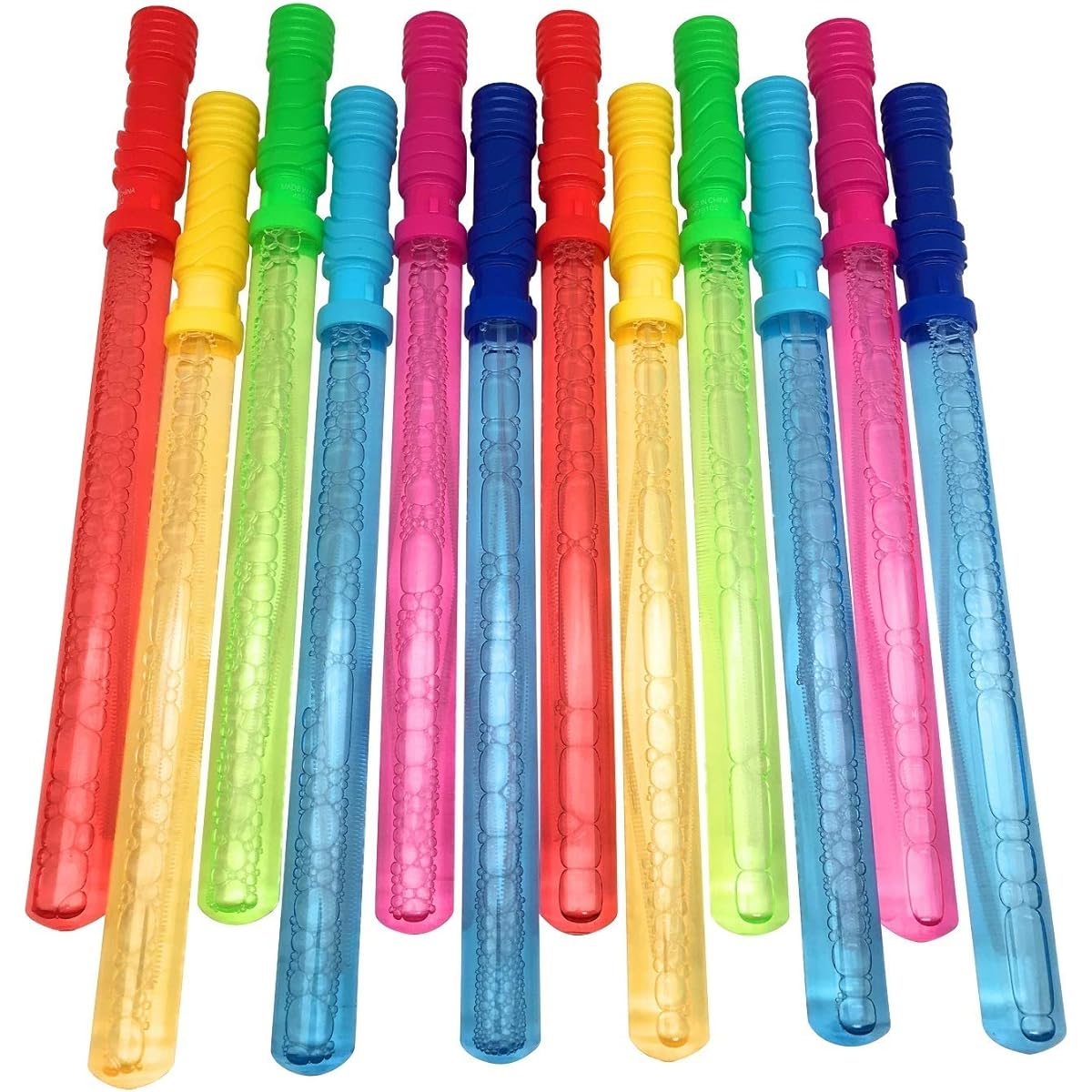 oojami 1 Dozen Super Value Pack 14.6" Big Bubble Wands Assortment Summer Toys Easter Stuffers Toy Party Favors Birthday School Graduation