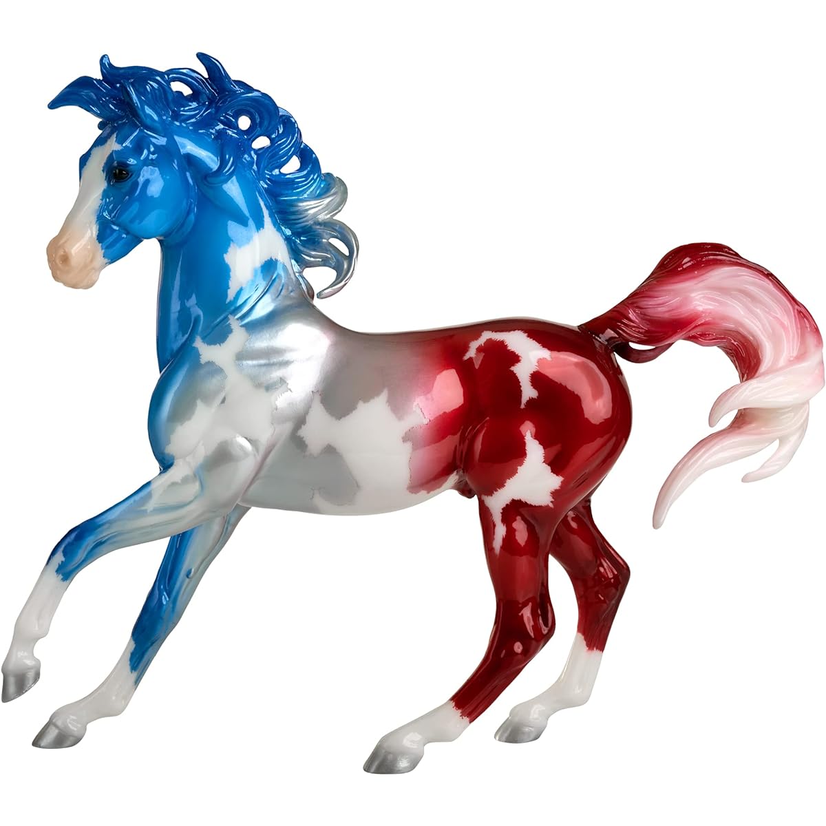 Breyer Horses Traditional Series Collector's Model | Anthem | Patriotic Red, White and Blue | 2022 Limited Edition | Horse Toy Model | 11.5" x 8.5" | 1:9 Scale Horse Figurine | Model #1858