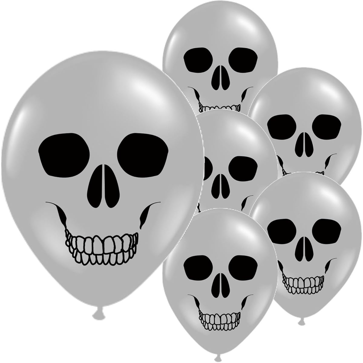 HK Balloons Skull Print Halloween Balloons (Pack of 30)