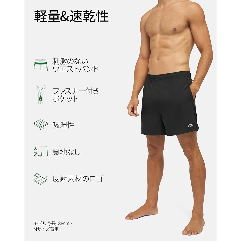 DANISH ENDURANCE Men's Athletic Shorts, Lightweight with Pockets, Sweat Absorbent, Quick Drying Shorts