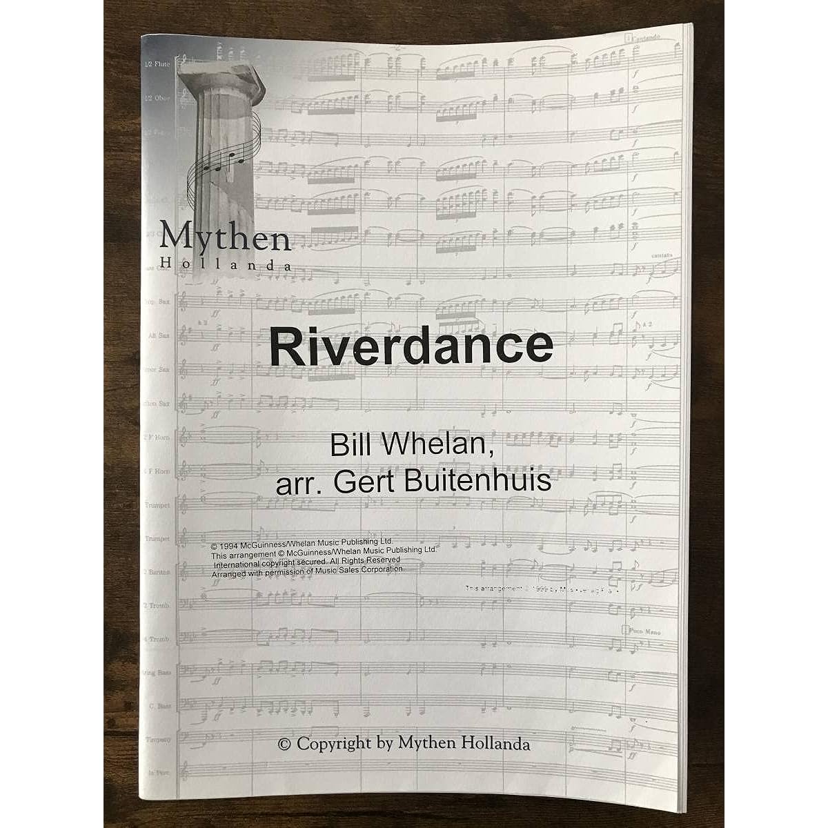 Wind Orchestra Score Bill Whelan: Riverdance Arranged by Gert Buitenhuis Score and Parts Set
