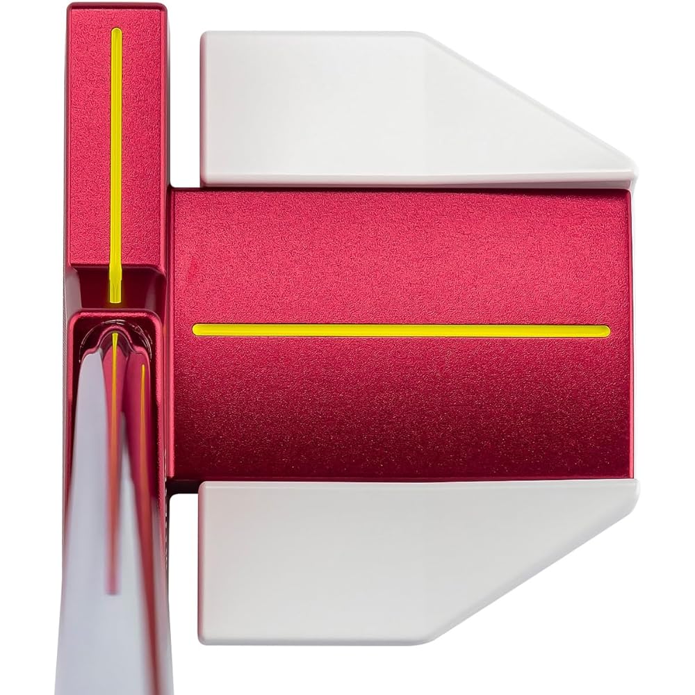 Casco Red Red9/9 Whiteback DELTA-FACE DF-016 Square Mallet Putter Putter Shaft: KBS CT TOUR PUTTER