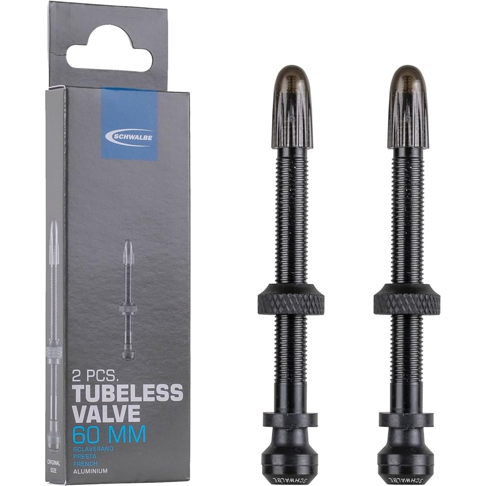 SCHWALBE [Genuine Product] SCHWALBE Tubeless Valve 3471 For Bicycles Black Valve Length 60mm
